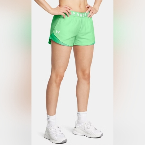 NWOT Under Armour Women's Lime Green Athletic Shorts Size S - Picture 1 of 5